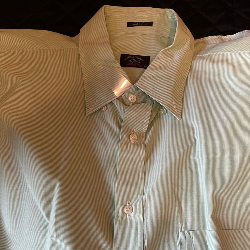 Paul&Shark green shirt size XXL